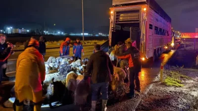 Kayseri’nin Kocasinan ilçesinde aniden bastıran şiddetli sağanak yağış Karasu Deresi’nin