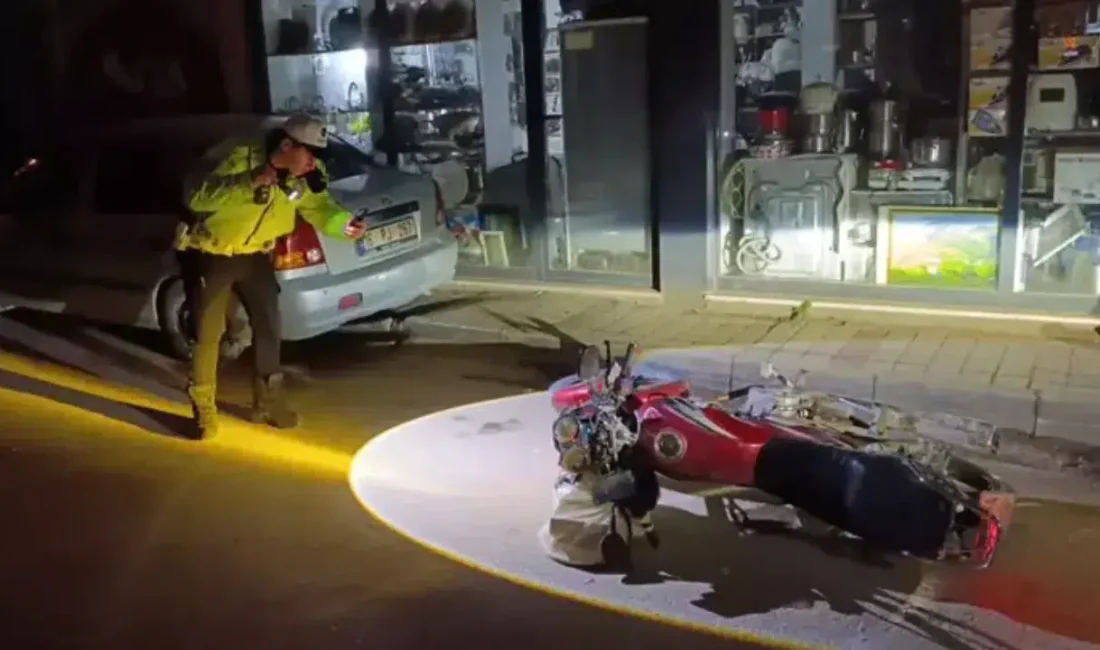 Bursa’nın İnegöl ilçesinde polisin “dur” ihtarına uymayarak kaçan motosiklet sürücüsü,