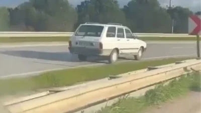 Bursa’da akan trafiğin ortasında ters şeride girerek kilometrelerce yol kateden