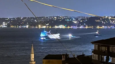 Sarıyer açıklarında geçtiğimiz günlerde karaya oturarak büyük bir tehlike atlatan