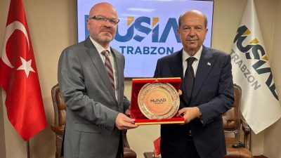 Kuzey Kıbrıs Türk Cumhuriyeti Cumhurbaşkanı Ersin Tatar, MÜSİAD Trabzon Şubesi’nde