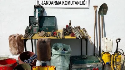 Manisa’nın Turgutlu ilçesinde bulunan arkeolojik sit alanında izinsiz kazı yaparak