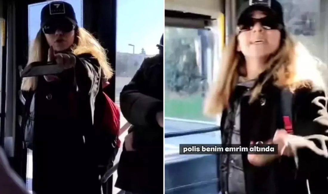 Toplu taşıma aracında köpeğiyle seyahat ederken tartıştığı yolculara kendisini savcı