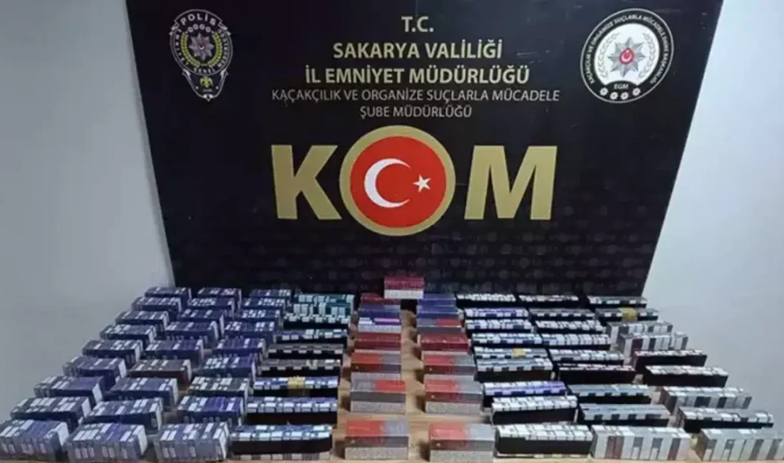 Sakarya’da polis ekiplerinin titiz takibi sonucunda gerçekleştirilen dev operasyonda, piyasaya