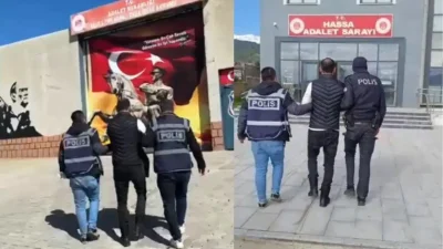 Hatay’ın Hassa ve Erzin ilçelerinde emniyet güçleri tarafından gerçekleştirilen titiz