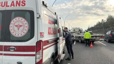 Ankara Polatlı E-90 kara yolunda akşam saatlerinde meydana gelen ve