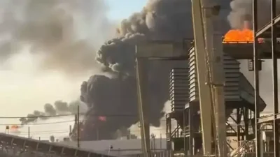 ABD’nin Texas eyaletine bağlı Port Arthur kentindeki Valero Energy rafinerisinde