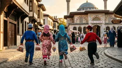 Osmanlı İmparatorluğu’nun asırlık mirasıyla yoğrulan Ramazan Bayramı kutlamaları, saraydan sokağa