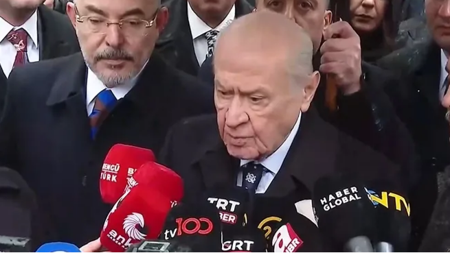 MHP lideri Devlet Bahçeli, Alparslan Türkeş’in kabrini ziyareti sonrası yaptığı