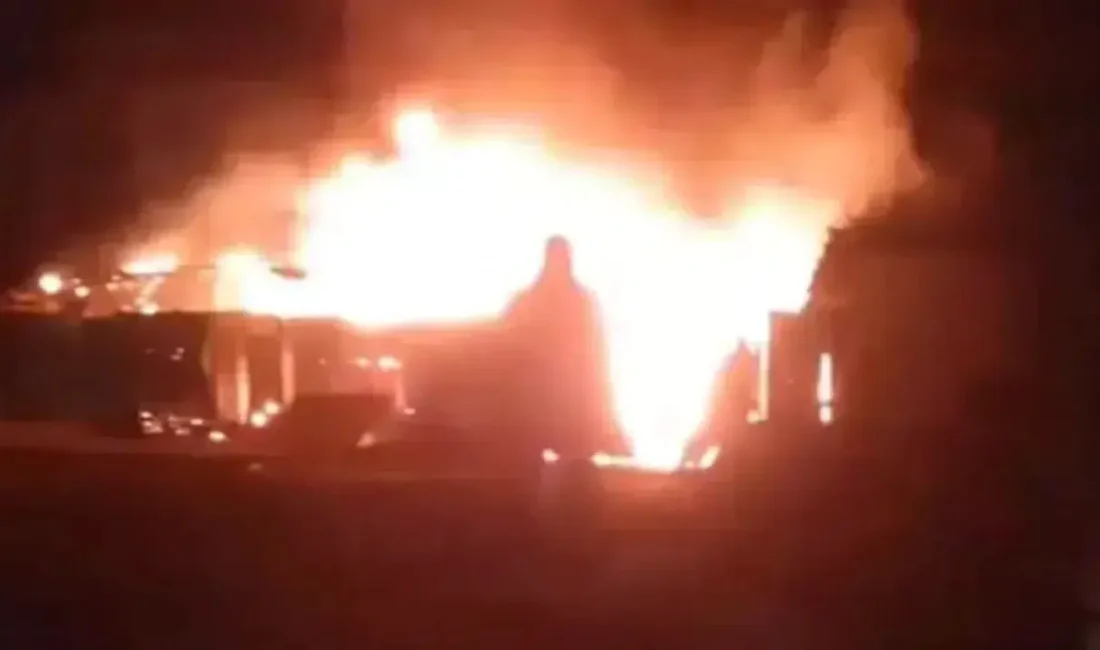 Bursa’nın İnegöl ilçesinde bir küçükbaş hayvan çiftliğinde çıkan ve kısa