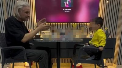 İzmir’de küçük yaştaki oğlunu alkol masasına oturtup bu anları büyük