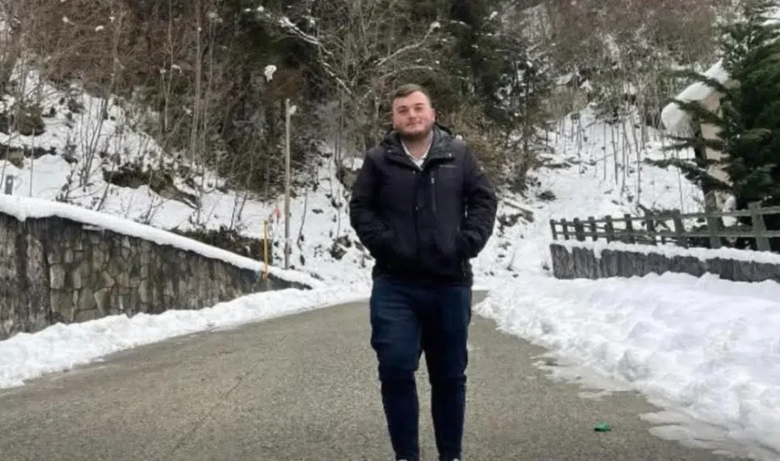 Trabzon’un Köprübaşı ilçesinde karlı ve buzlu zeminde kontrolden çıkan otomobilin