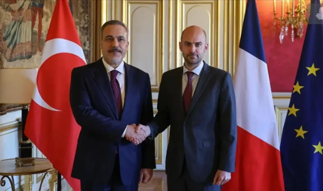 Dışişleri Bakanı Hakan Fidan, Fransız mevkidaşı Jean-Noel Barrot ile gerçekleştirdiği