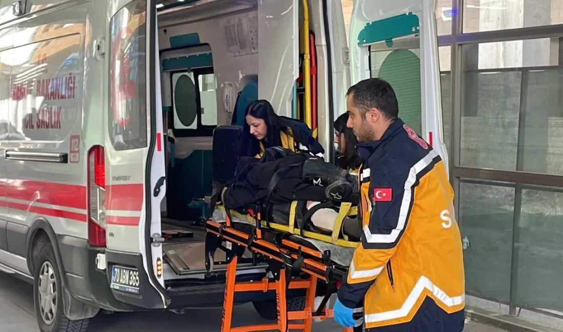 Karaman’da sürücüsünün direksiyon hakimiyetini kaybetmesi sonucu kontrolden çıkan bir motosikletin