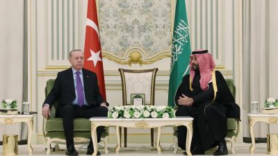 Cumhurbaşkanı Recep Tayyip Erdoğan ve Suudi Arabistan Veliaht Prensi Muhammed