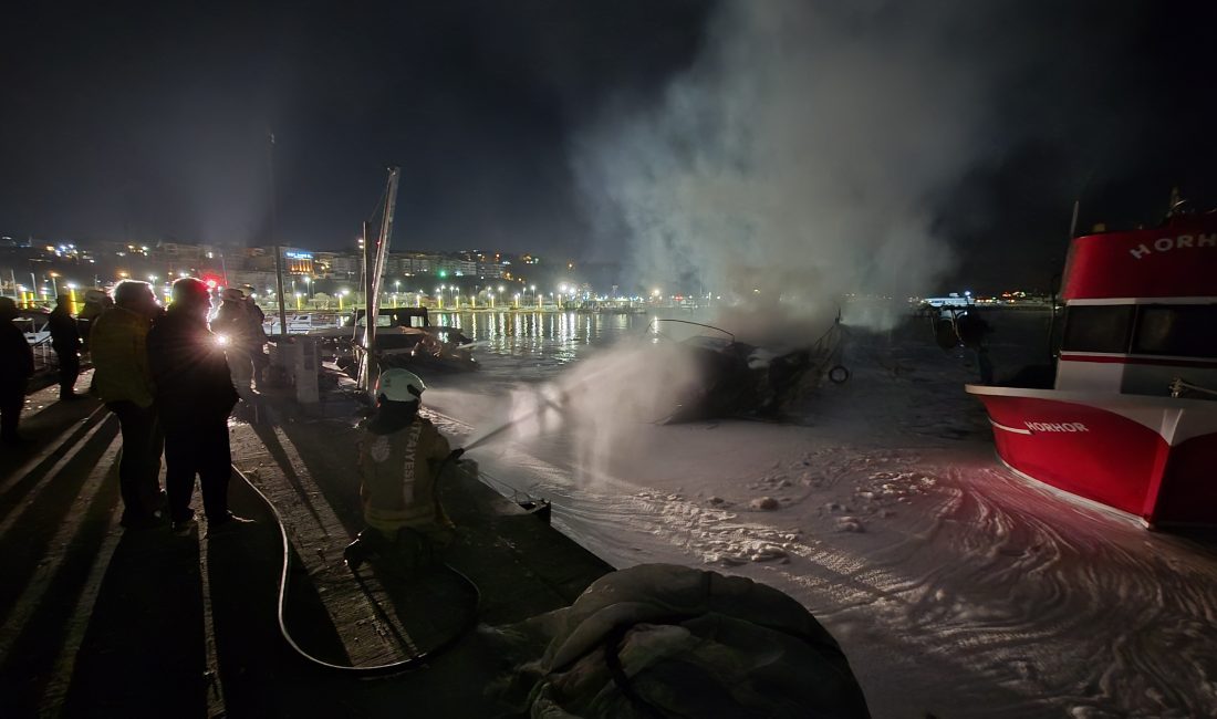 İstanbul’un Şile ilçesinde limanda demirli halde bulunan özel bir yatta