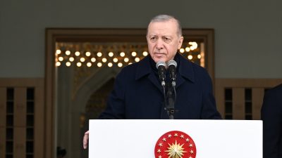 Cumhurbaşkanı Recep Tayyip Erdoğan, Ankara’da Hacı İbrahim Demir Camisi’nin açılışında