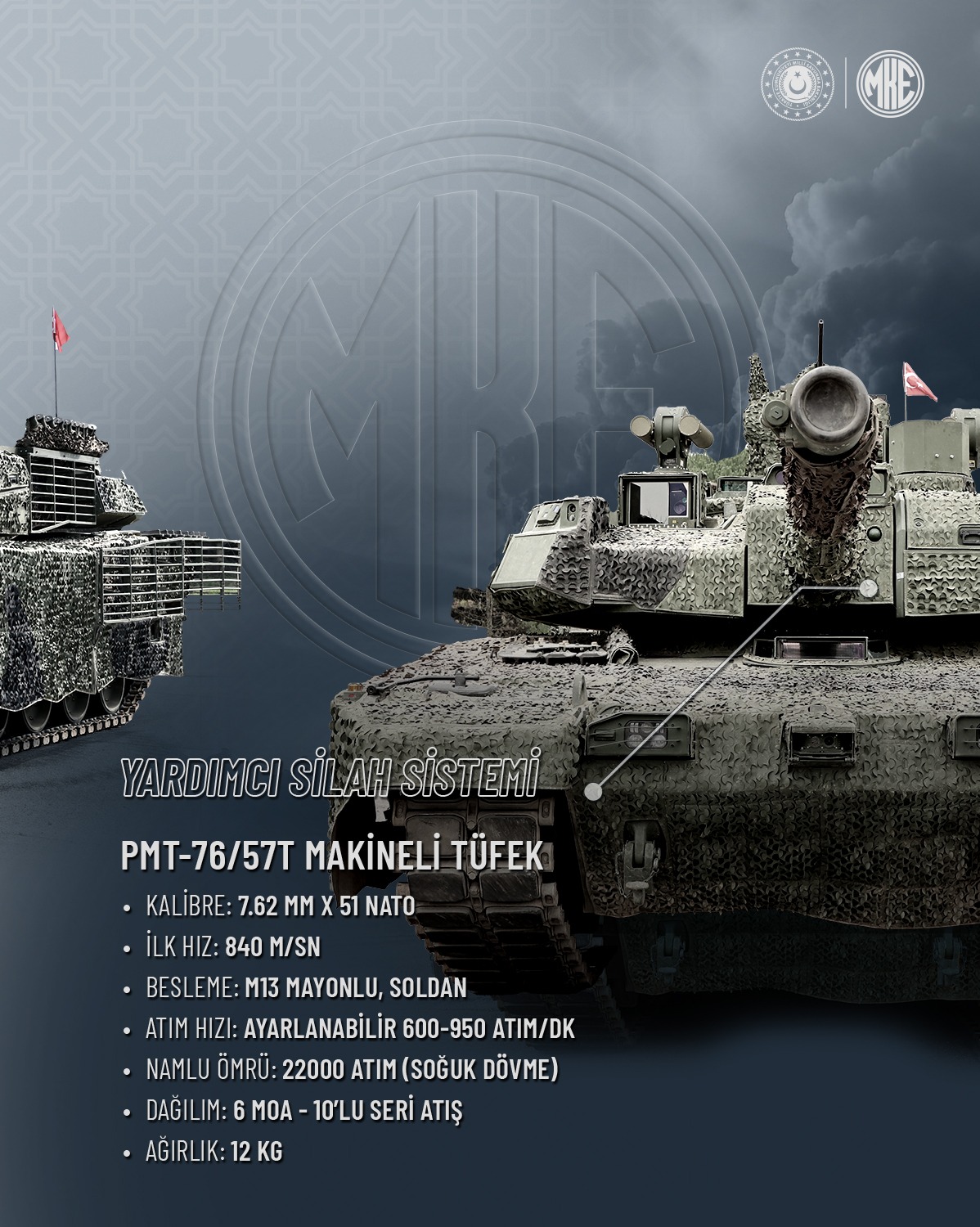 MKE’den ALTAY’a İki Silah Sistemi