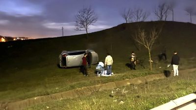 Tekirdağ Çorlu’da gece yarısı meydana gelen kazanın ardından ortaya çıkan