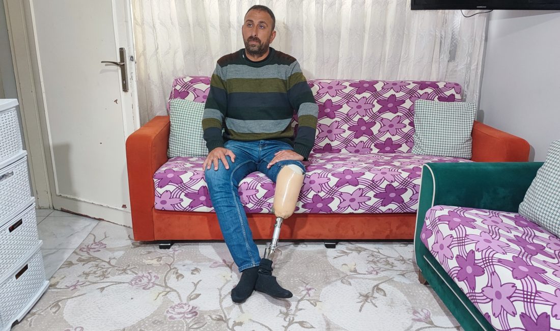 Adana’da bir kavgayı ayırmak isterken bacağını kaybeden ve protezle hayata