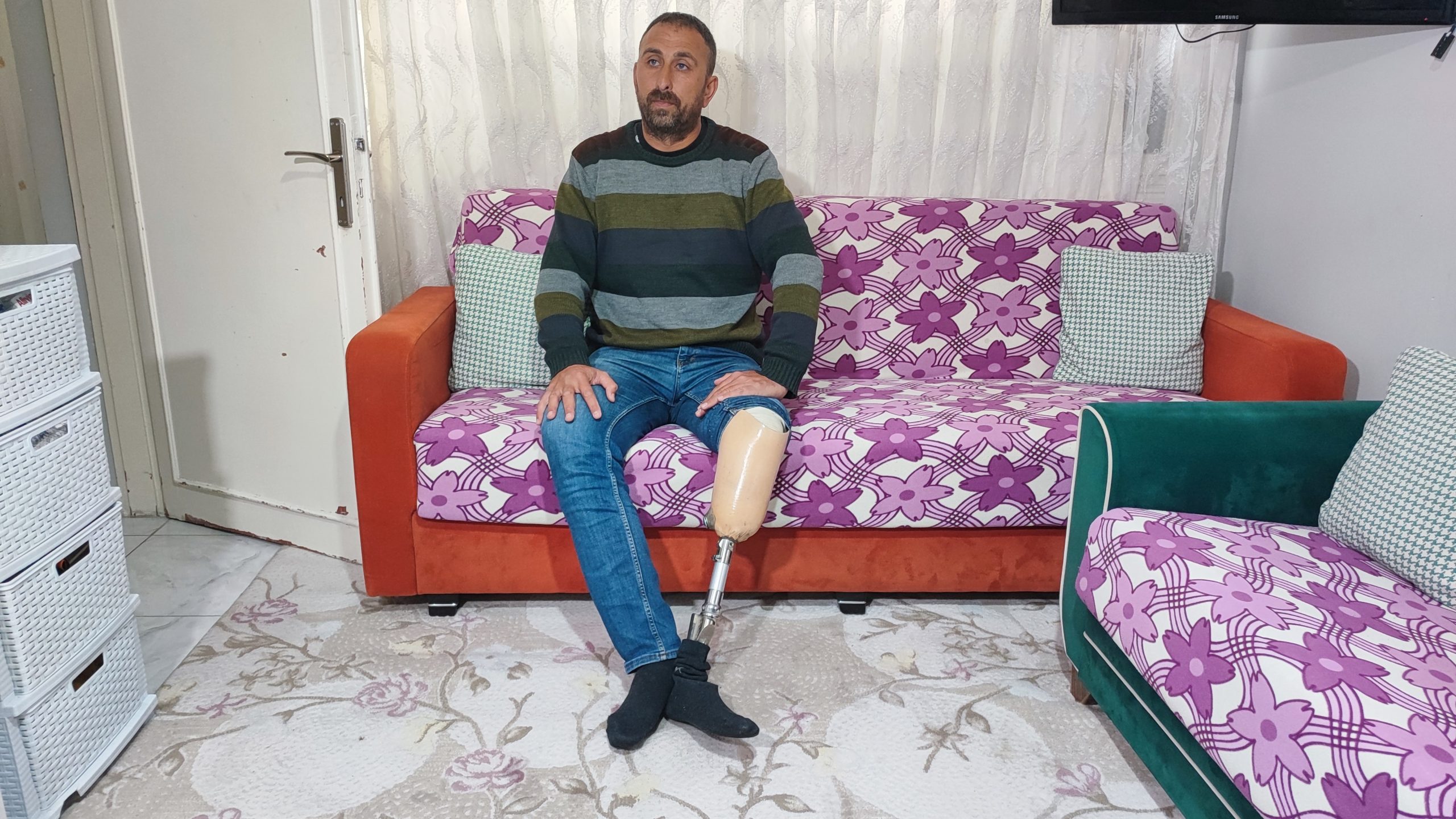 Adana’da bir kavgayı ayırmak isterken bacağını kaybeden ve protezle hayata