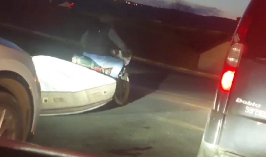 Tekirdağ’ın Süleymanpaşa ilçesinde akşam saatlerinde kaydedilen görüntüler “bu kadarına da