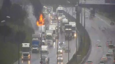 İstanbul Tuzla’da sabah saatlerinde meydana gelen feci olayda seyir halindeki