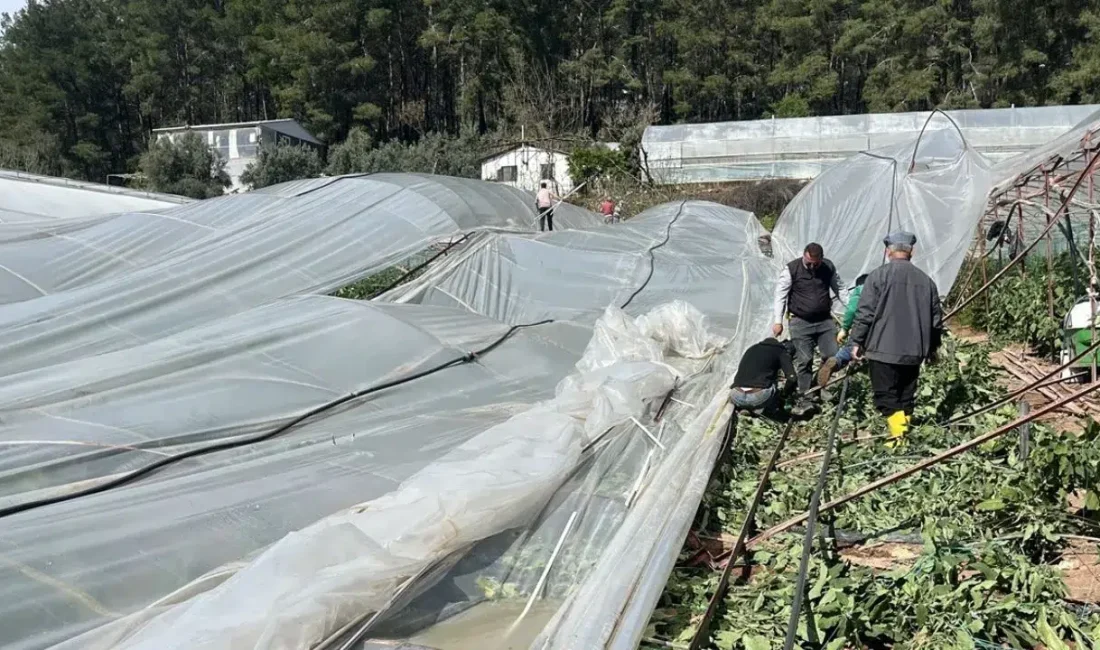 Antalya’nın Kumluca ilçesinde aniden bastıran sağanak yağışın ardından ortaya çıkan