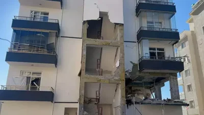 Niğde’de 15 katlı bir binanın birinci katında meydana gelen ve