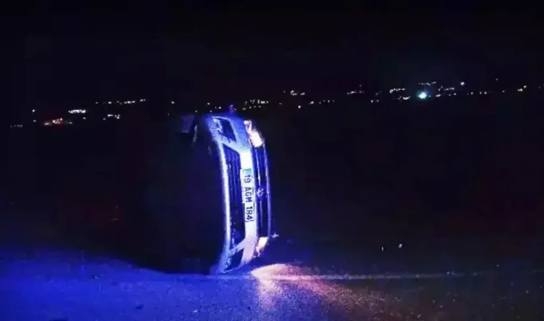 Çorum’da gece saatlerinde meydana gelen ve yürekleri ağza getiren feci