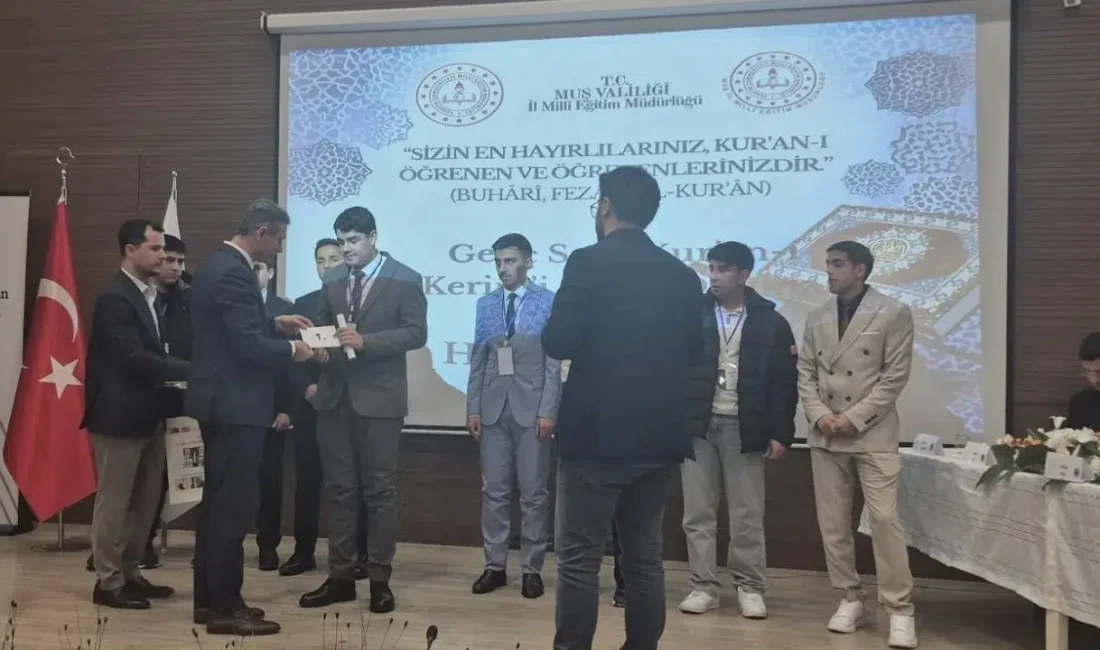 Muş’ta düzenlenen Genç Sada Kur’an-ı Kerim’i Güzel Okuma Yarışması Bölge