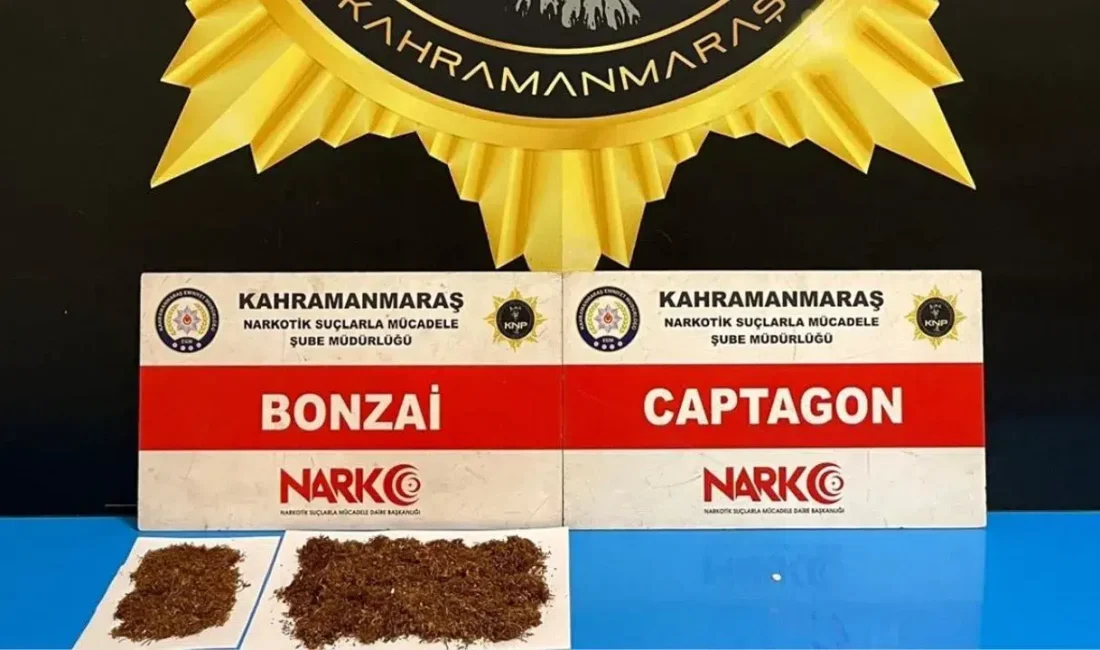 Kahramanmaraş Emniyet Müdürlüğü ekiplerinin titizlikle yürüttüğü uyuşturucu operasyonunda gözaltına alınan