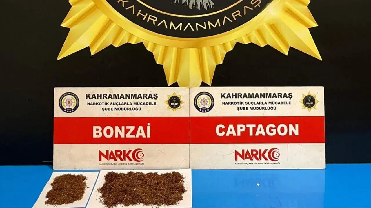 Kahramanmaraş Emniyet Müdürlüğü ekiplerinin titizlikle yürüttüğü uyuşturucu operasyonunda gözaltına alınan