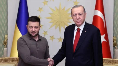 Cumhurbaşkanı Recep Tayyip Erdoğan, Ukrayna Devlet Başkanı Volodimir Zelensky ile