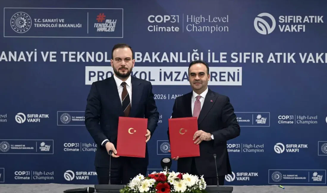 Sanayi ve Teknoloji Bakanlığı ile Sıfır Atık Vakfı arasında imzalanan