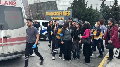 İstanbul Beylikdüzü’nde bir lisede gerçekleştirilen bilimsel deney sırasında yaşanan beklenmedik
