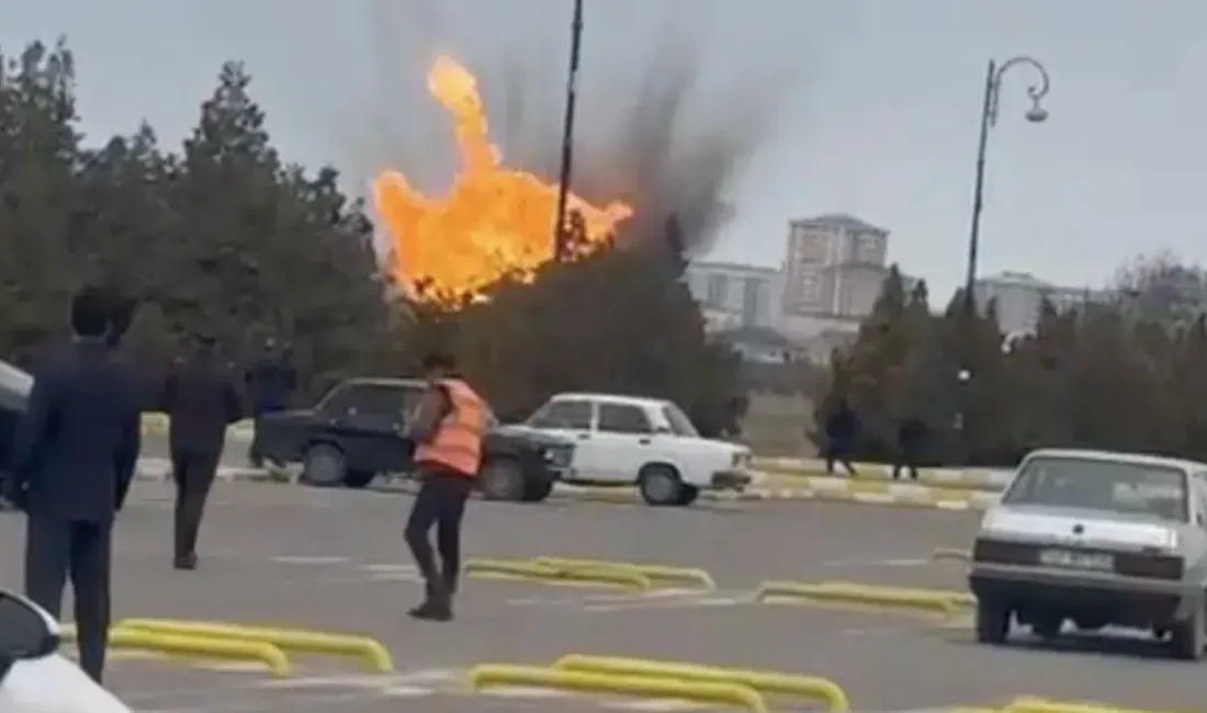 Azerbaycan’ın Nahçıvan Havalimanı yakınlarında İran’dan geldiği belirlenen bir insansız hava