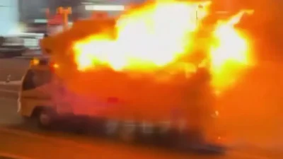 Japonya’nın Kumamoto şehrinde film sahnelerini aratmayan bir olay yaşandı; seyir