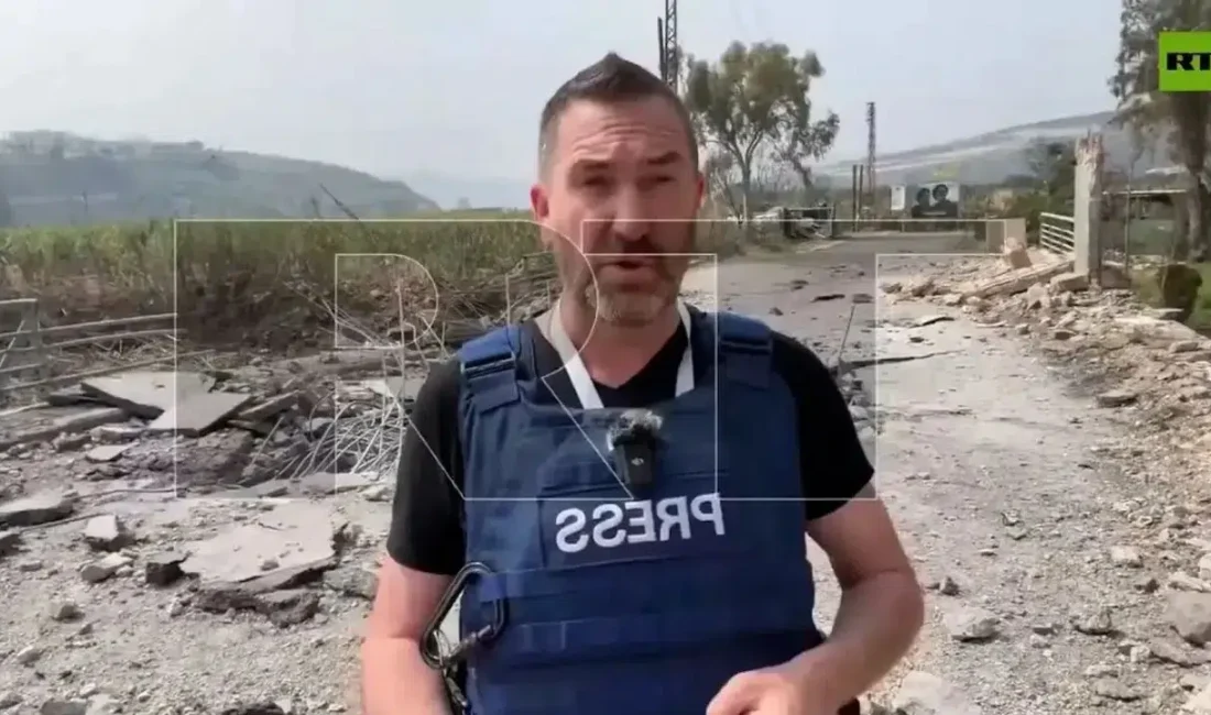 Lübnan’ın güneyinde tansiyonun zirve yaptığı noktada görev yapan gazeteciler bir