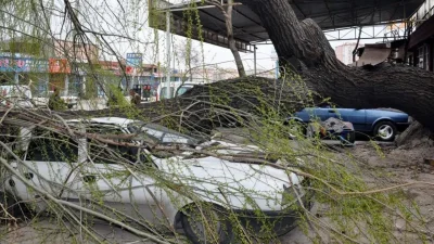 Osmaniye’nin Bahçe ilçesinde aniden bastıran şiddetli rüzgar ve yağış hayatı