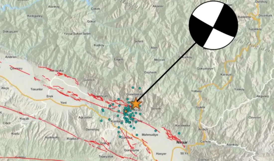 Tokat’ın Niksar ilçesinde sabaha karşı meydana gelen ve geniş bir