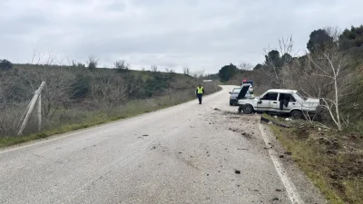 Bilecik’in Söğüt ilçesinde meydana gelen trafik kazasında, direksiyon hakimiyetini kaybeden