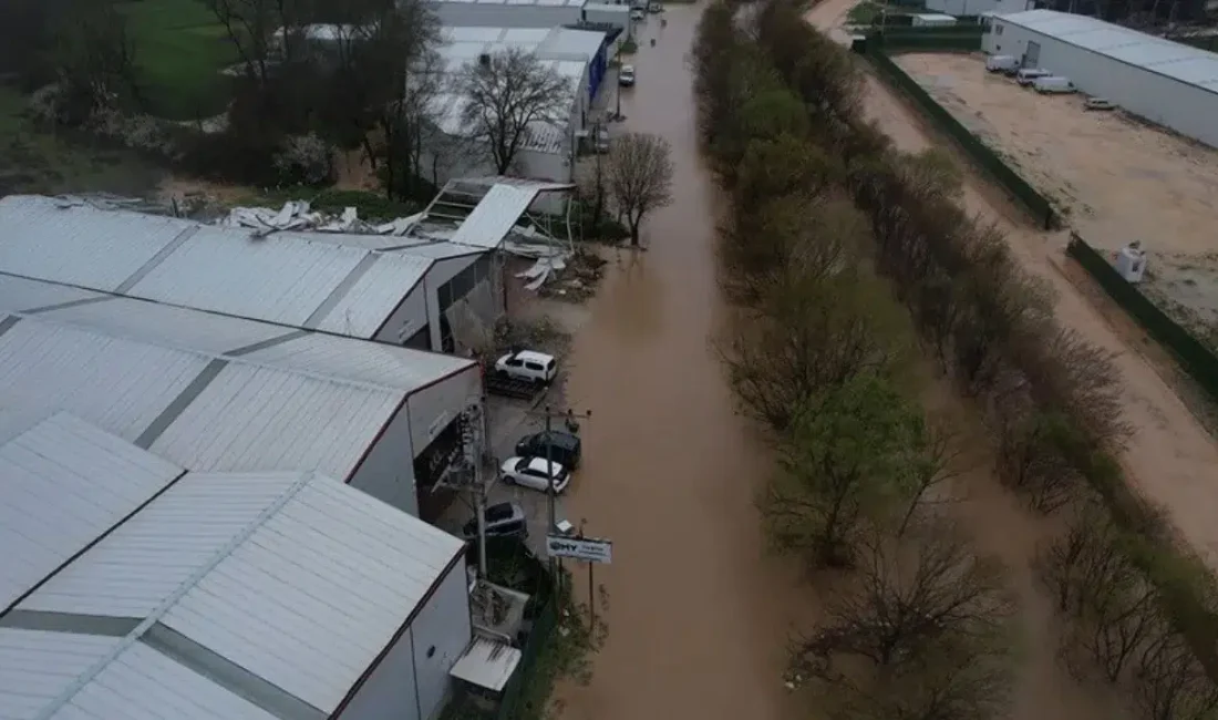 Bursa’nın Nilüfer ilçesinde etkili olan şiddetli sağanak yağışın ardından Ürünlü