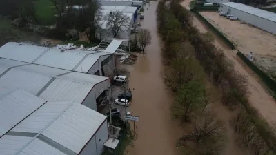 Bursa’nın Nilüfer ilçesinde etkili olan şiddetli sağanak yağışın ardından Ürünlü