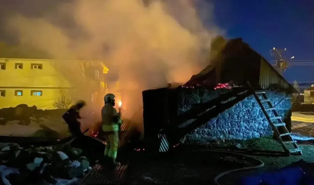 Bingöl’de henüz belirlenemeyen bir sebeple bir odunlukta başlayan ve çevre