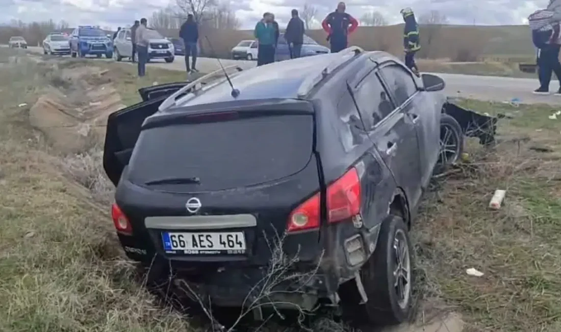 Yozgat’ta seyir halindeki bir cipin sürücüsünün direksiyon hakimiyetini kaybetmesi sonucu