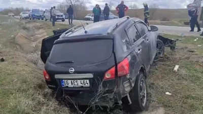 Yozgat’ta seyir halindeki bir cipin sürücüsünün direksiyon hakimiyetini kaybetmesi sonucu
