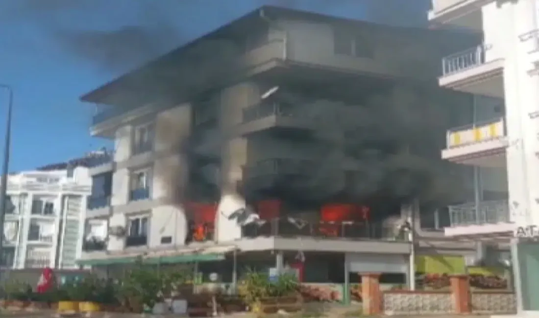 Antalya’nın Kepez ilçesinde bir apartman dairesinde çıkan ve kısa sürede