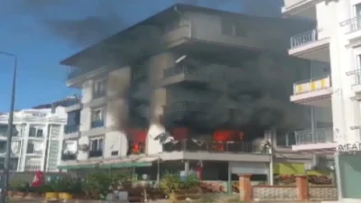 Antalya’nın Kepez ilçesinde bir apartman dairesinde çıkan ve kısa sürede