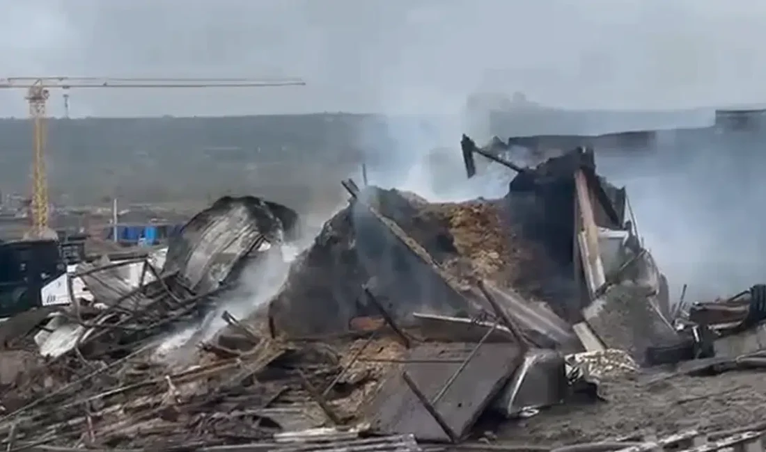 Kocaeli’nin Dilovası ilçesinde sabaha karşı meydana gelen korkunç ahır yangını